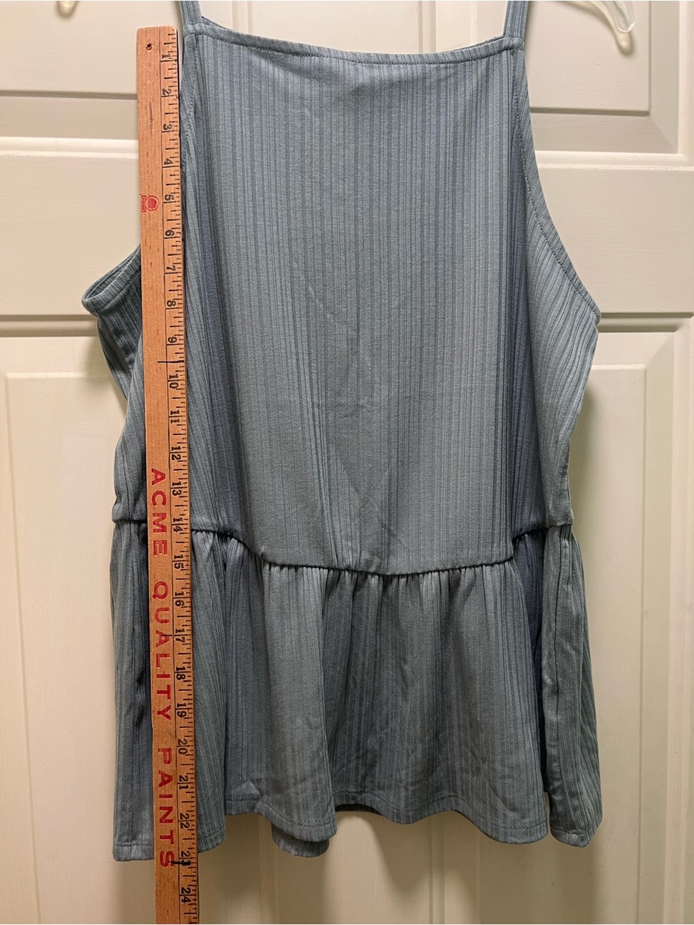 Maurices Ribbed Tank Top with Ruffled Hem - Picture 2 of 3